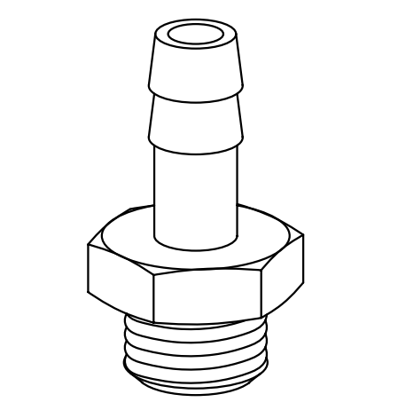 Hosetail Adaptor 260M-9-1/4 AVS Romer / Roemer 250188