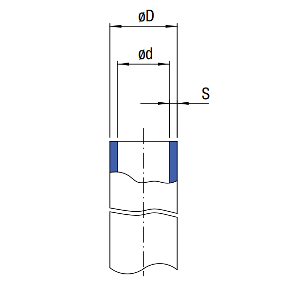 Tube FEP-8/6-natural AVS Romer / Roemer 296003