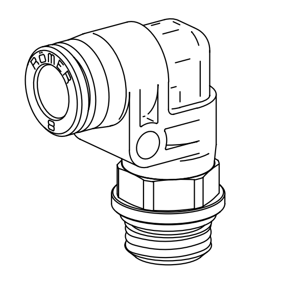 Elbow Adaptor 930P-22-3/4 AVS Romer / Roemer 342033