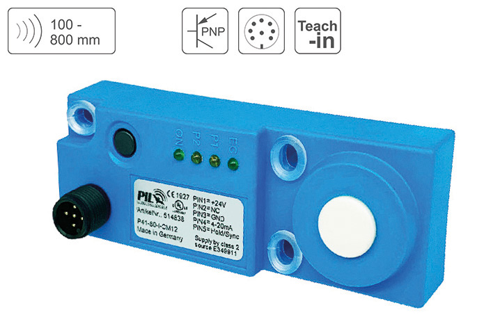 Ultrasonic Distance Sensor  PIL Sensoren P41-80-2P-CM12