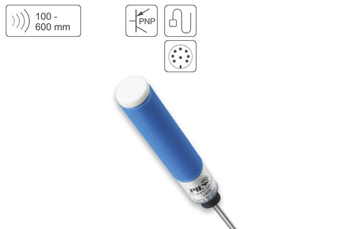 Ultrasonic Distance Sensor  PIL Sensoren P47-60-M18-PNO-m3CM12