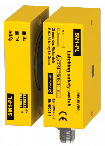 Electromagnetic safety lock SM1-PL-R-AC-FL COMITRONIC-BTI 