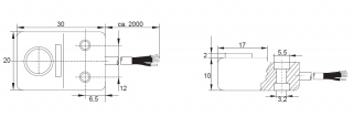 Ultrasonic Sensor KUES300-Q20KB-DNS Pulsotronic 8409862100