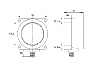 Ultrasonic Sensor KURT6000-Q80KB50-ANU-V2 Pulsotronic 8400830463